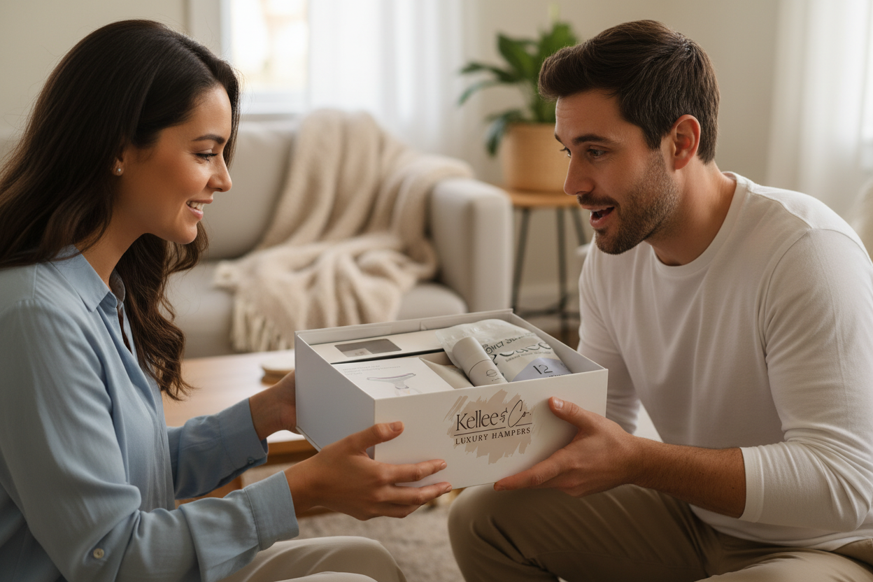 Men's Wellness Hamper with Logo - Gift Giving